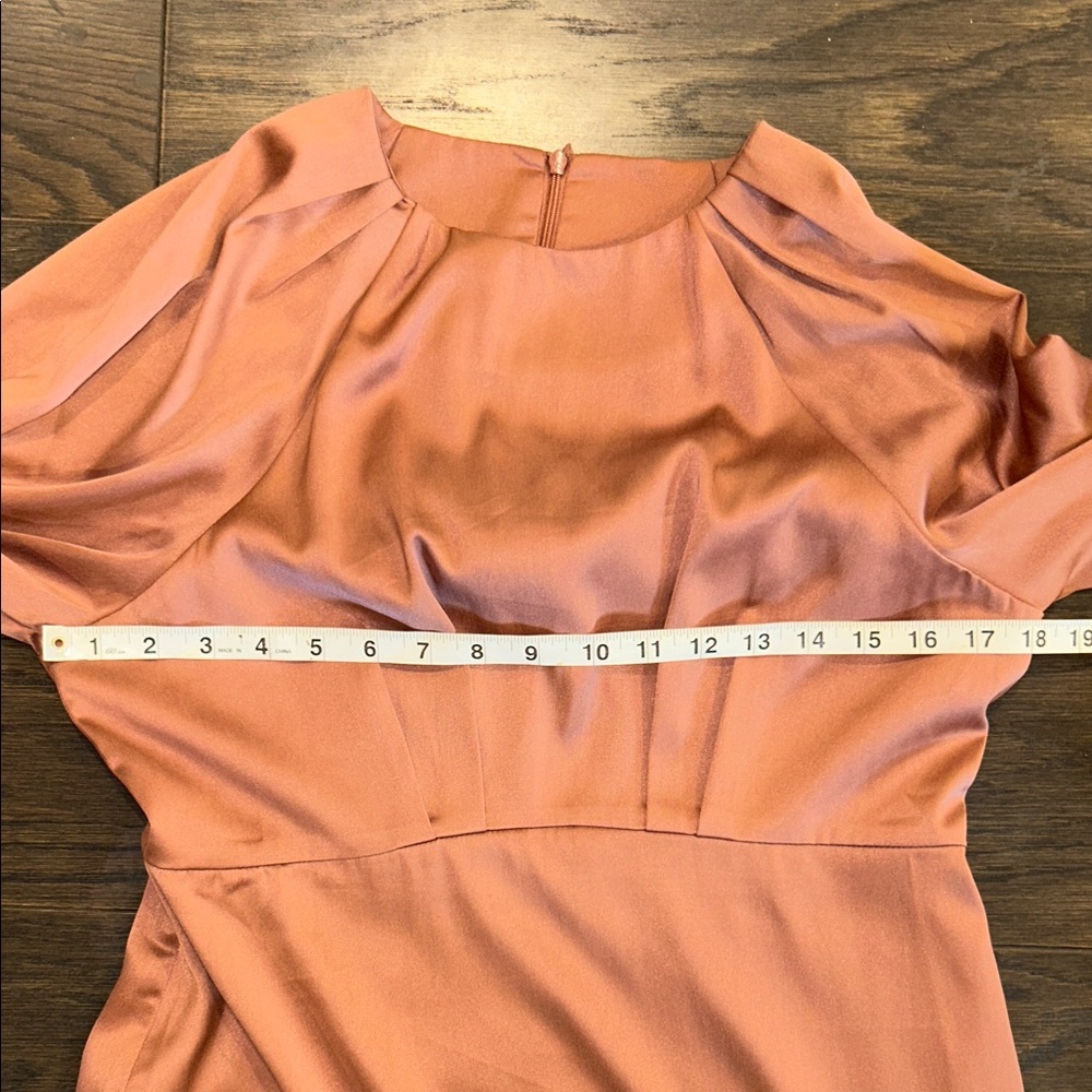 Chic Long Sleeve Dress in Warm Brown - Picture 6 of 7